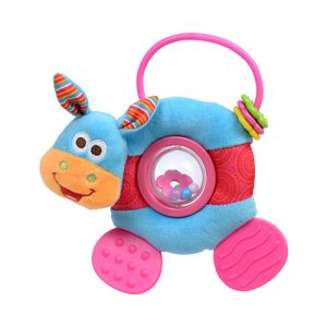 BP2408 Jungle Pals Teether and Spinning Rattle - Donkey