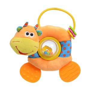 BP2409 Jungle Pals Teether and Spinning Rattle - Cow