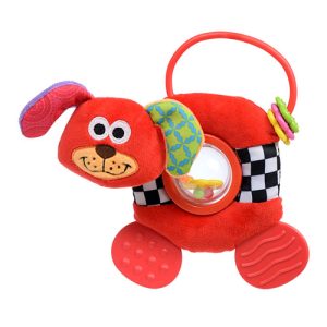 BP2410 Jungle Pals Teether and Spinning Rattle - Dog